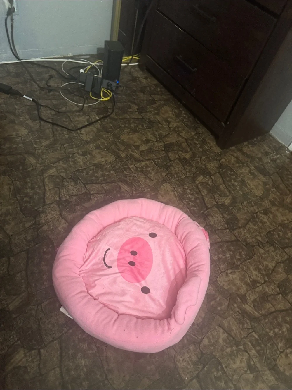 Plush Pink Pig Kids Toy Nest - Soft Seat Cushion